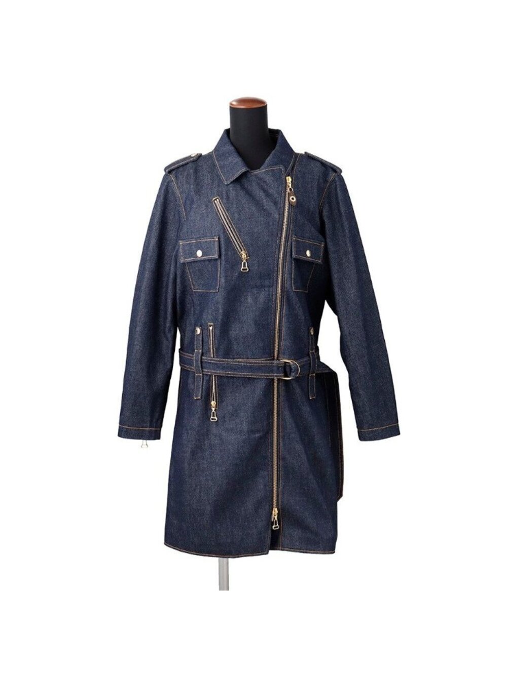 Louis Vuitton Coat Denim Long 38